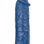 The Great Extender Silicone Penis Sleeve - Blue - 6in