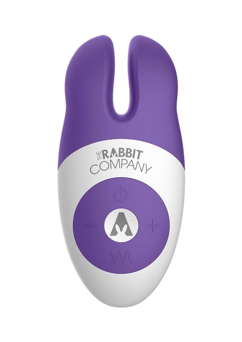 The Lay On Rabbit Rechargeable Silicone Massager - Purple