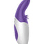 The Lay On Rabbit Rechargeable Silicone Massager - Purple