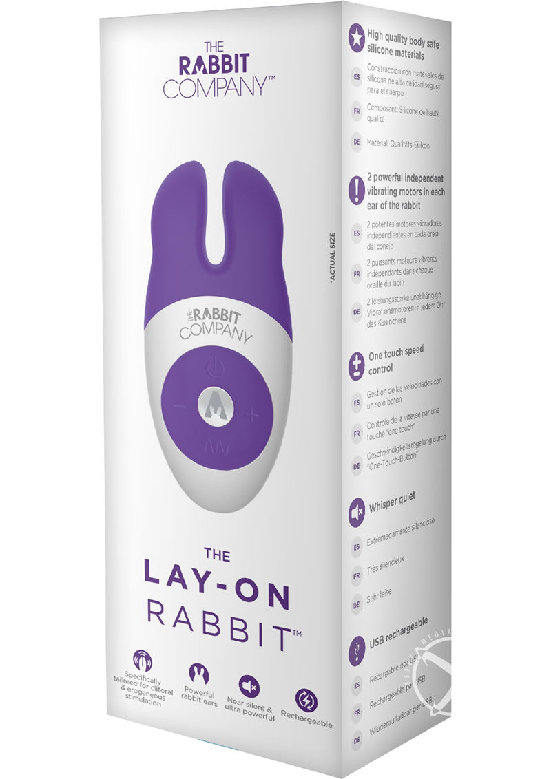 The Lay On Rabbit Rechargeable Silicone Massager