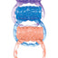 The Macho Three Ring Set Vibrating Cock Ring - Assorted Color/Assorted Colors