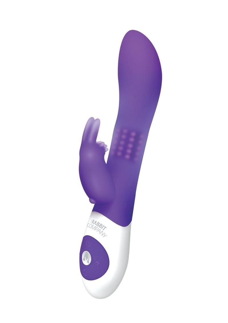 The Beaded Rabbit Rechargeable Silicone G-Spot Vibrator - Purple