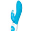 The Come Hither Rabbit Rechargeable Silicone G-Spot Vibrator - Blue