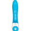 The Come Hither Rabbit Rechargeable Silicone G-Spot Vibrator - Blue