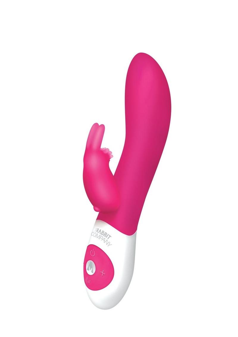 The Come Hither Rabbit Rechargeable Silicone G-Spot Vibrator - Pink