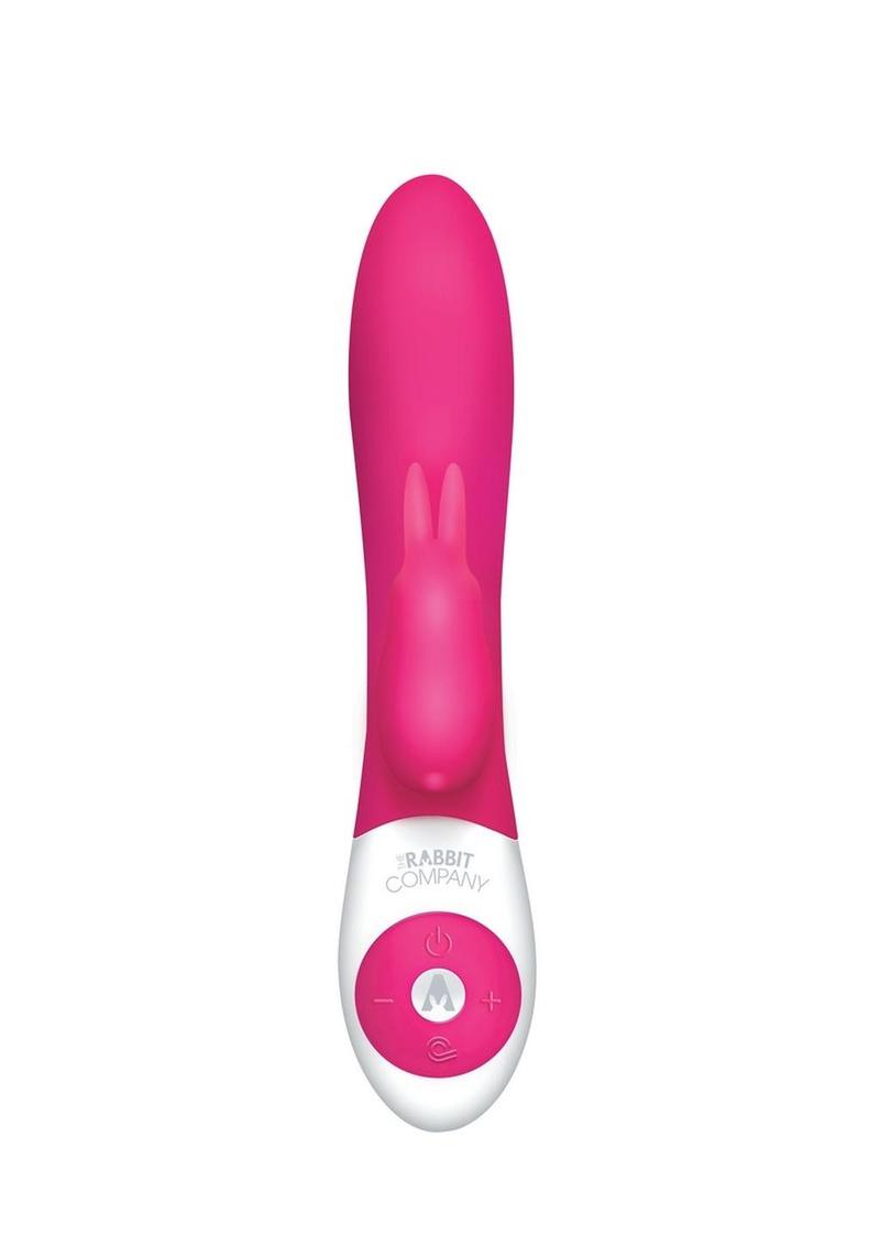 The Come Hither Rabbit Rechargeable Silicone G-Spot Vibrator - Pink