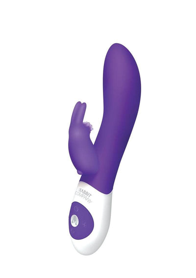 The Come Hither Rabbit Rechargeable Silicone G-Spot Vibrator - Purple