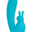 The Internal Rabbit Rechargeable Silicone Vibrator - Blue