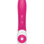 The Kissing Rabbit Rechargeable Silicone Vibrator with Clitoral Suction - Hot Pink/Pink