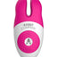 The Lay On Rabbit Rechargeable Silicone Massager - Hot Pink/Pink