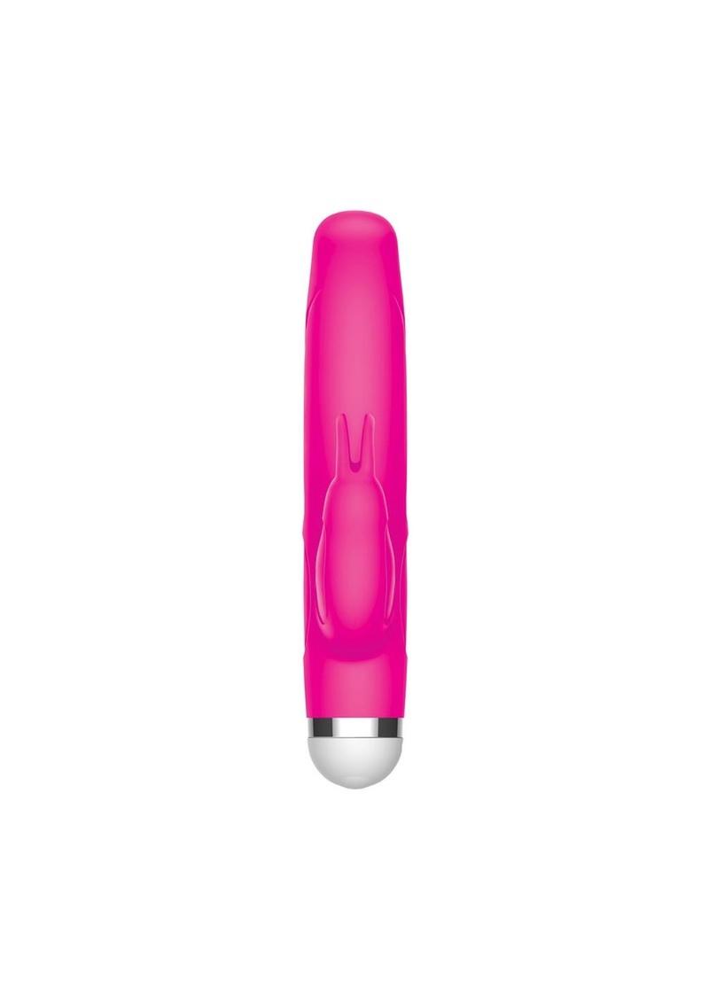 The Mini Rabbit Rechargeable Silicone Vibrator - Hot Pink/Pink - Small