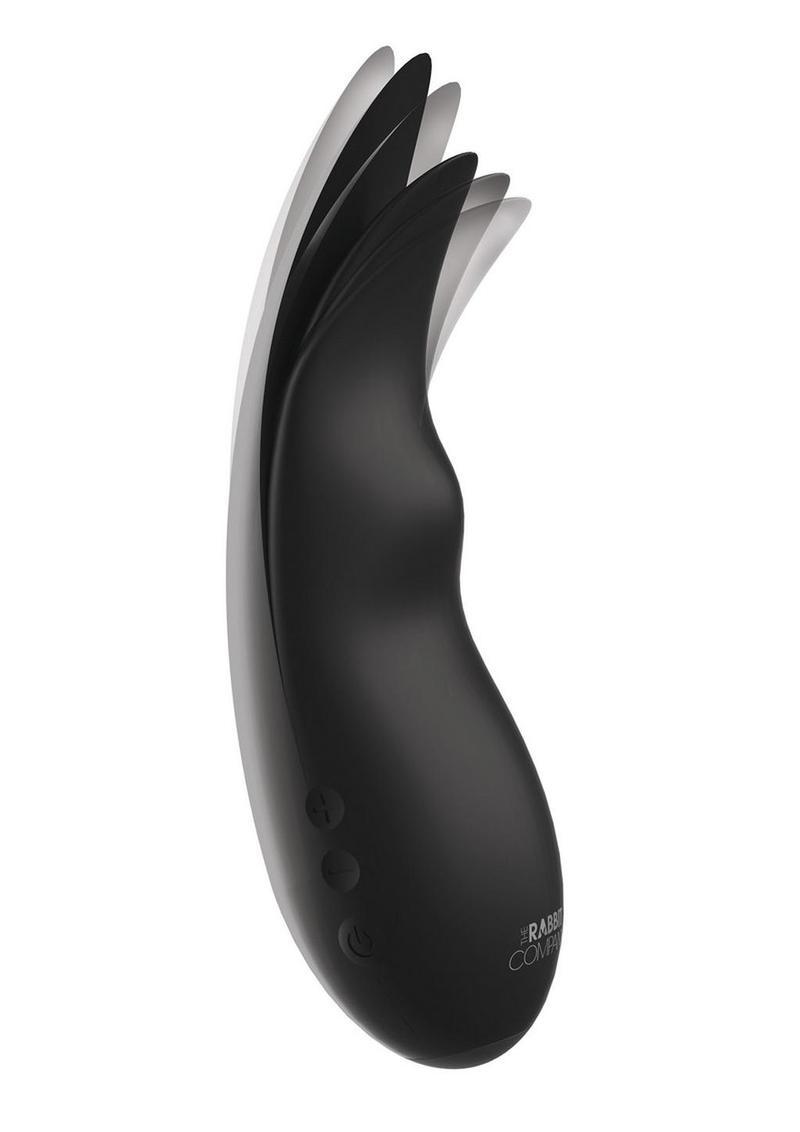 The Power Rabbit Rechargeable Silicone Vibrator - Black