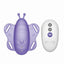 The Remote Control Butterfly Silicone Rechargeable Panty Vibe - Purple