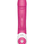 The Thrusting Rabbit Rechargeable Silicone Vibrator with Clitoral Stimulation - Pink