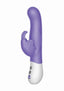 The Vibrating Dual Stim Butterfly Silicone Rechargeable Rabbit Vibrator - Purple