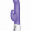 The Vibrating Dual Stim Butterfly Silicone Rechargeable Rabbit Vibrator - Purple