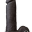 The Realistic Cock Ultraskyn Dildo - Black/Chocolate - 6in
