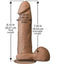 The Realistic Cock Ultraskyn Dildo - Caramel - 8in
