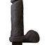 The Realistic Cock Ultraskyn Vibrating Dildo - Black - 6in