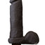 The Realistic Cock Ultraskyn Vibrating Dildo - Black - 8in