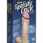 The Realistic Cock Ultraskyn Vibrating Dildo - Vanilla/White - 8in