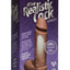 The Realsitic Cock Ultraskyn Vibrating Dildo - Chocolate - 8in