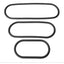 The Xplay Mix Pack Wrap Ring Silicone Slim 6, 9 - Black - 12in - 3 Pack