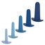 They Ology Wearable Anal Trainer - Blue - 5 Piece Set