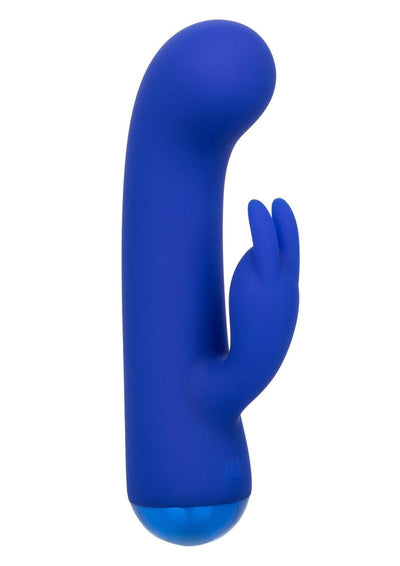 Thicc Chubby Bunny Rechargeable Silicone Rabbit Vibrator - Blue