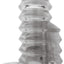 Thick Boy Vibrating Pleasure Sleeve with Turbo Motor Waterproof - Clear