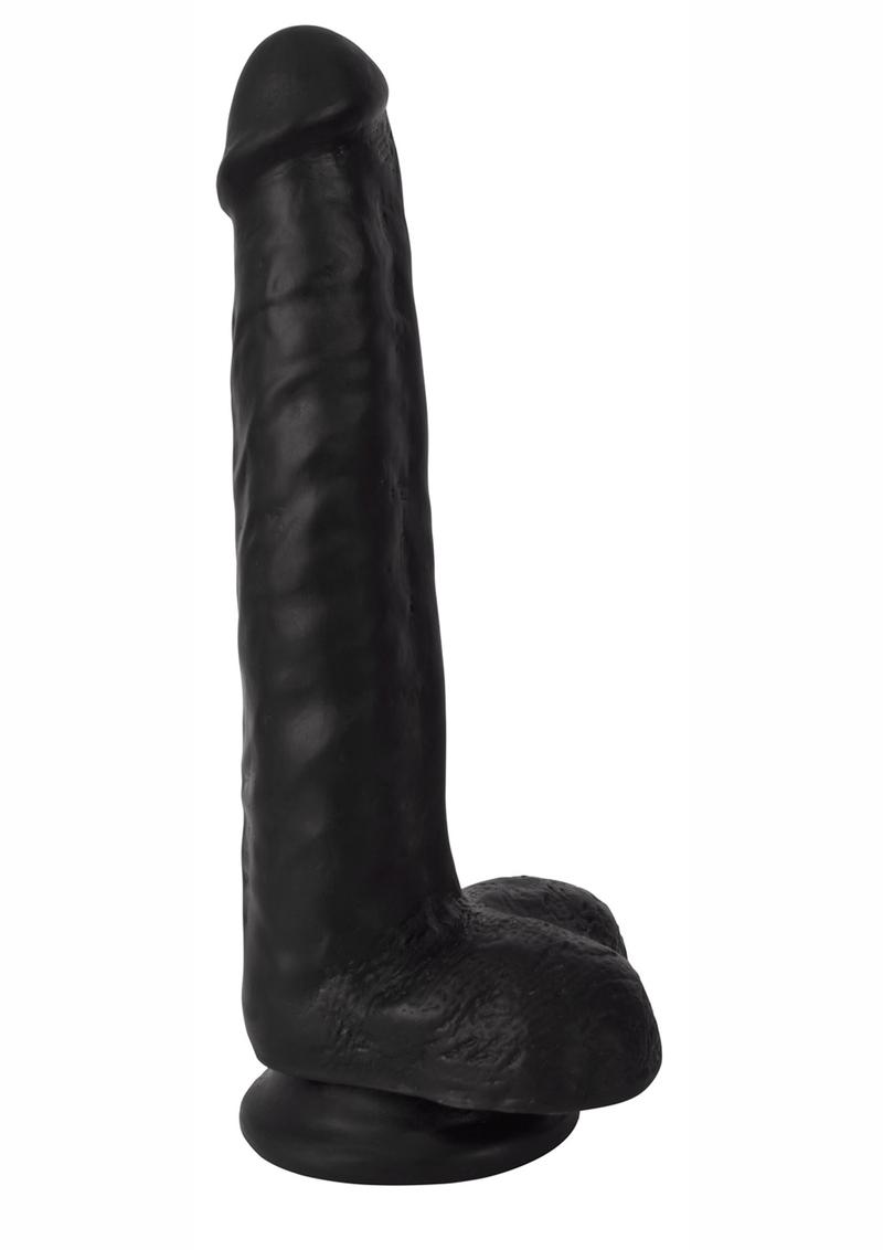 Thinz Slim Dong with Balls - Black - 8in