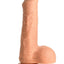 Thinz Uncut Dildo with Balls - Vanilla - 7in