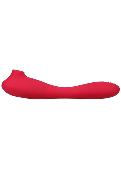 This Product Sucks Bendable Wand Rechargeable Silicone Vibrator - Pink