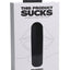 This Products Sucks Lipstick Suction Toy Rechargeable Silicone Clitoral Stimulator - Black