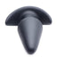 Thump-It Rechargeable Silicone Thumping Anal Plug with Remote Control - Black - Large