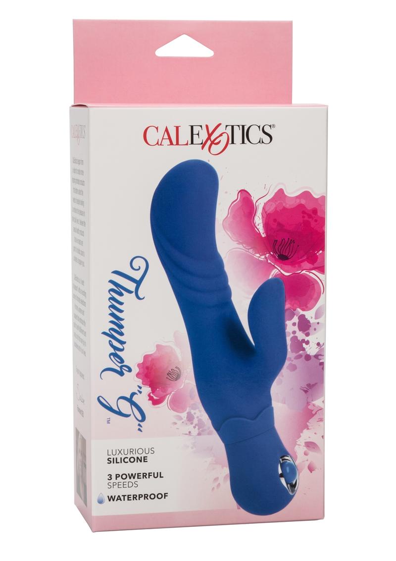 Thumper G Silicone Rabbit Vibrator - Blue