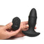 Thunder Plug Butt Slider 7x Sliding Ring Silicone Rechargeable Missle Plug with Remote Control