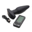 Thunder Plugs 25x Pulsing and Vibrating Rechargeable Silicone Plug with LCD Remote - Black