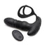 Thunder Plugs Rechargeable 10x Thrusting Silicone Vibrator with Cock and Ball Strap