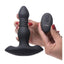 Thunder Plugs Vibrating and Thrusting Silicone Rechargeable Plug with Remote Control