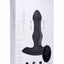 Thunder Plugs Vibrating and Thrusting Silicone Rechargeable Plug with Remote Control - Black