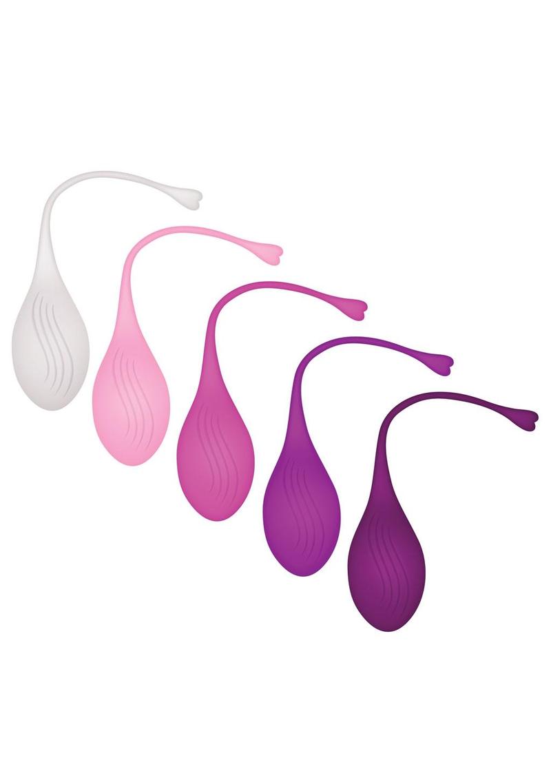 Tight and Delight Silicone Weighted Kegel Balls - Multicolor - 5 Piece/Set