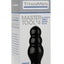 Titanmen Master Tool #4 Triple Ripple Anal Plug - Black - 6.5in