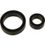 Titanmen Platimum Silicone Cock Rings - Black - 2 Piece Kit