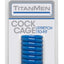 Titanmen Ribbed Stretch-To-Fit Cock Cage - Blue