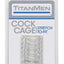 Titanmen Ribbed Stretch-To-Fit Cock Cage - Clear