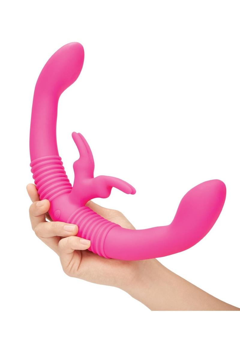 Together Toy Silicone Rechargeable Echo Function Vibrator For Couples - Pink