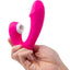 Together Toys Internal Kisses Silicone Rechargeable Dual Stimulation Vibrator with Remote Control - Pink