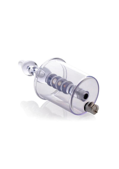 Tom Of Finland Anal Rosebud Vacuum W/Beaded Rod - Clear
