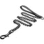 Tom Of Finland Gun Metal Leash - Gray/Metal